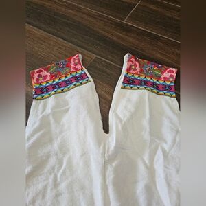 ZARA TRAFULUC EMBROIDERED TOP Sz SMALL